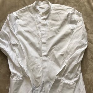 Alexander McQueen formal French cuff shirt white